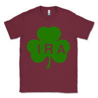 Burgundy ira irish lucky shamrock st patrick's day Classic Tee - artisFamous