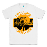 White pittsburgh pennsylvania Classic Tee - artisFamous