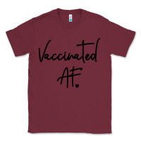 Burgundy pro vaccination Classic Tee - artisFamous