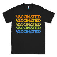 Black vaccinated retro Classic Tee - artisFamous