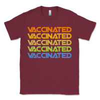 Burgundy vaccinated retro Classic Tee - artisFamous