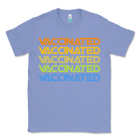 Colony Blue vaccinated retro Classic Tee - artisFamous