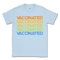 Dusty Blue vaccinated retro Classic Tee - artisFamous
