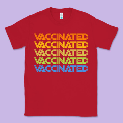 Vaccinated Retro Classic Tee Designed By Artisfamous