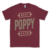 Burgundy Mens Best Poppy Ever | Poppy Gift Classic Tee - artisFamous