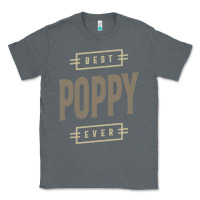 Charcoal Heather Mens Best Poppy Ever | Poppy Gift Classic Tee - artisFamous