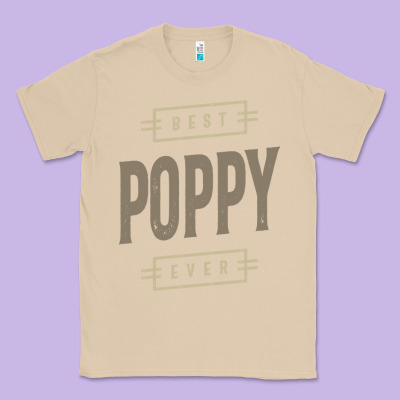 Mens Best Poppy Ever | Poppy Gift Classic Tee Designed By Artisfamous