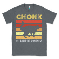 Charcoal Heather chonk cat funny cat meme cat dad cat mom Classic Tee - artisFamous