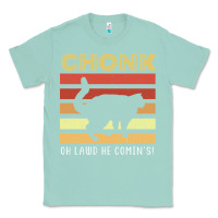 Seafoam chonk cat funny cat meme cat dad cat mom Classic Tee - artisFamous
