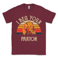Burgundy vintage i beg your parton Classic Tee - artisFamous