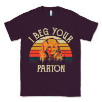 Plum vintage i beg your parton Classic Tee - artisFamous