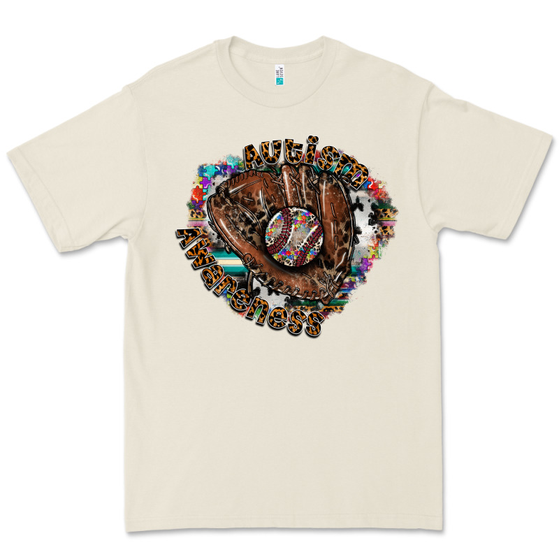 Autism Awareness Baseball Premium Tee by CowhideDigitalArt | Teevron