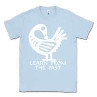 Dusty Blue african adinkra sankofa Classic Tee - artisFamous