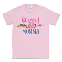 Bubblegum Pink blessed momma Classic Tee - artisFamous