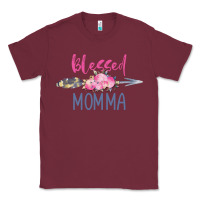 Burgundy blessed momma Classic Tee - artisFamous
