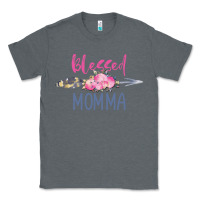 Charcoal Heather blessed momma Classic Tee - artisFamous