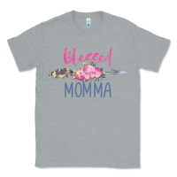 Heather Grey blessed momma Classic Tee - artisFamous