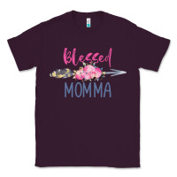 Plum blessed momma Classic Tee - artisFamous