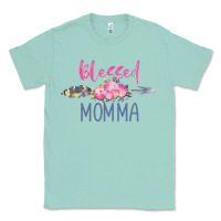 Seafoam blessed momma Classic Tee - artisFamous
