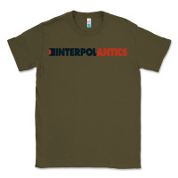 Army Green interpol antics crop top Classic Tee - artisFamous