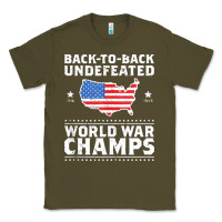 Army Green back to back undefeated world war champs Classic Tee - artisFamous