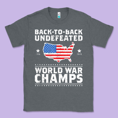 Back To Back Undefeated World War Champs Classic Tee Designed By Artisfamous