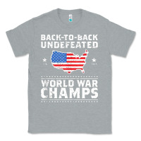 Heather Grey back to back undefeated world war champs Classic Tee - artisFamous