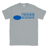 Heather Grey blue note jazz music records Classic Tee - artisFamous