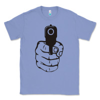 Colony Blue hands up pistol Classic Tee - artisFamous