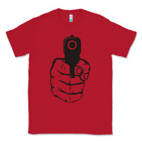 Red hands up pistol Classic Tee - artisFamous