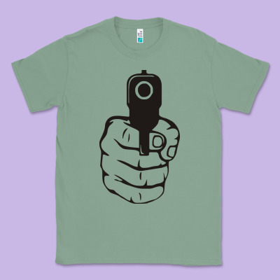 Hands Up Pistol Classic Tee Designed By Artisfamous
