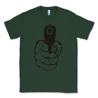 Sports Green hands up pistol Classic Tee - artisFamous