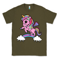 Army Green cute unicorn Classic Tee - artisFamous