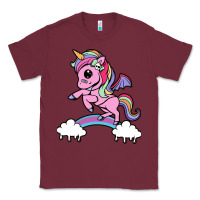 Burgundy cute unicorn Classic Tee - artisFamous
