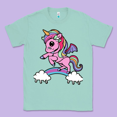Cute Unicorn Classic Tee Designed By Artisfamous