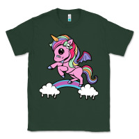 Sports Green cute unicorn Classic Tee - artisFamous