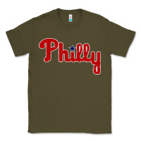 Army Green baseball philly Classic Tee - artisFamous