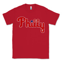 Red baseball philly Classic Tee - artisFamous