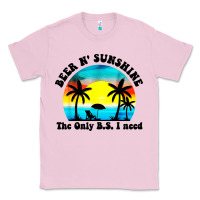 Bubblegum Pink beer n' sunshine the only B.S. i need Classic Tee - artisFamous