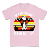 Bubblegum Pink vintage not my pasture not my bull cow Classic Tee - artisFamous