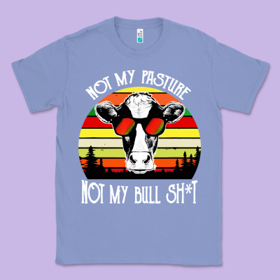 Vintage Not My Pasture Not My Bull Cow Classic Tee Designed By Artisfamous