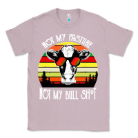 Lilac vintage not my pasture not my bull cow Classic Tee - artisFamous