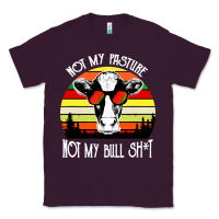 Plum vintage not my pasture not my bull cow Classic Tee - artisFamous
