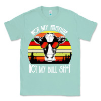 Seafoam vintage not my pasture not my bull cow Classic Tee - artisFamous