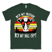 Sports Green vintage not my pasture not my bull cow Classic Tee - artisFamous