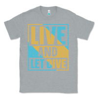 Heather Grey Live And Let Dive Retro Style Classic Tee - artisFamous