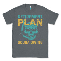 Charcoal Heather Retirement Plan Scuba Diving Classic Tee - artisFamous