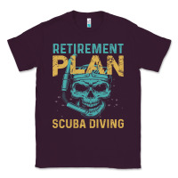 Plum Retirement Plan Scuba Diving Classic Tee - artisFamous