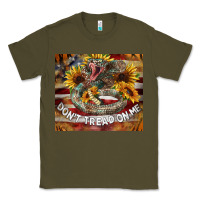 Army Green rattle snake don't tread on me tumbler Classic Tee - BarkalooDesign
