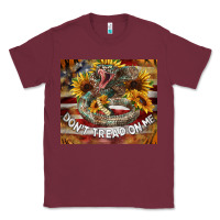 Burgundy rattle snake don't tread on me tumbler Classic Tee - BarkalooDesign